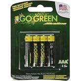 Go Green AAA Alkaline Battery 4-Pack