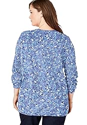 Woman Within Women's Plus Size Thermal Waffle