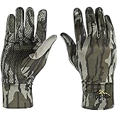 North Mountain Gear Stretch‑Fit Hunting Gloves, Lightweight Camo Glove Liner