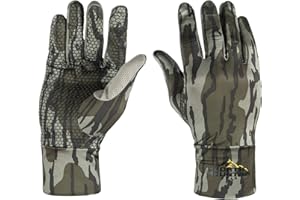 North Mountain Gear Mossy Oak Mens Lightweight Camo Hunting Gloves