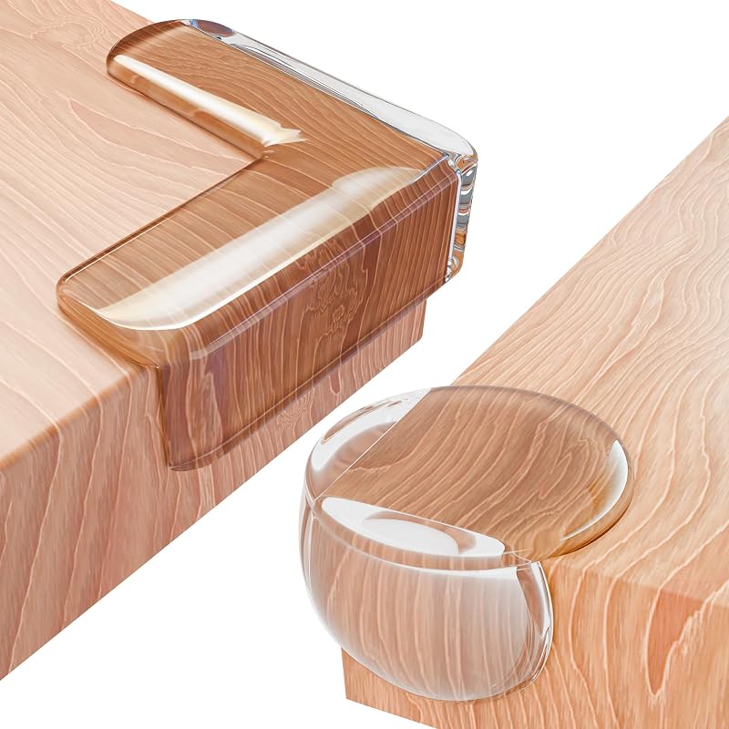 Lake Storm Corner Protectors 12 Pack Baby Proofing Table Edges Clear