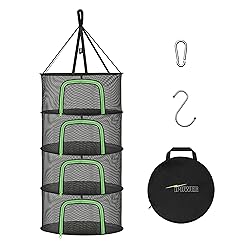 iPower Herb Drying Rack 4-Layer 2-Feet Hanging Mesh