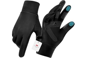 GXCROR Winter Gloves with Windproof & 3M Thermal Insulation, Touchscreen & Anti-Slip, Ideal for Running, Cycling, Hiking, Driving, and Outdoor Activities