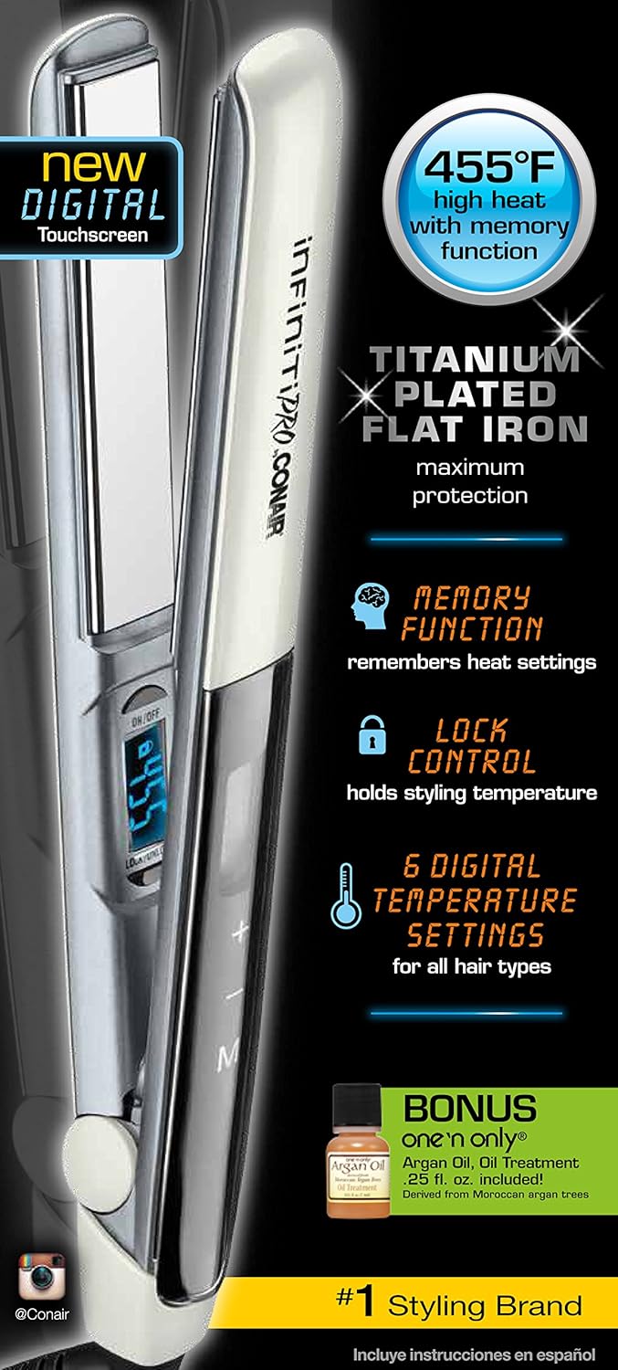 infiniti pro conair flat iron temperature guide