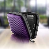 Duronic HDC2 Portable EVA External Hard Drive Case Violet 15x11x3cm 2.5" HDD/SSD view 6