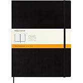 Moleskine Classic Notebook, Hard Cover, XXL (8.5" x 11") Ruled/Lined, Black, 192 Pages