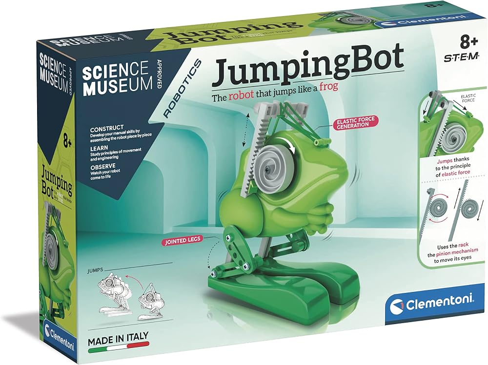 Clementoni JumpinBot Science Museum STEM Robot Toy Build & Program 8+