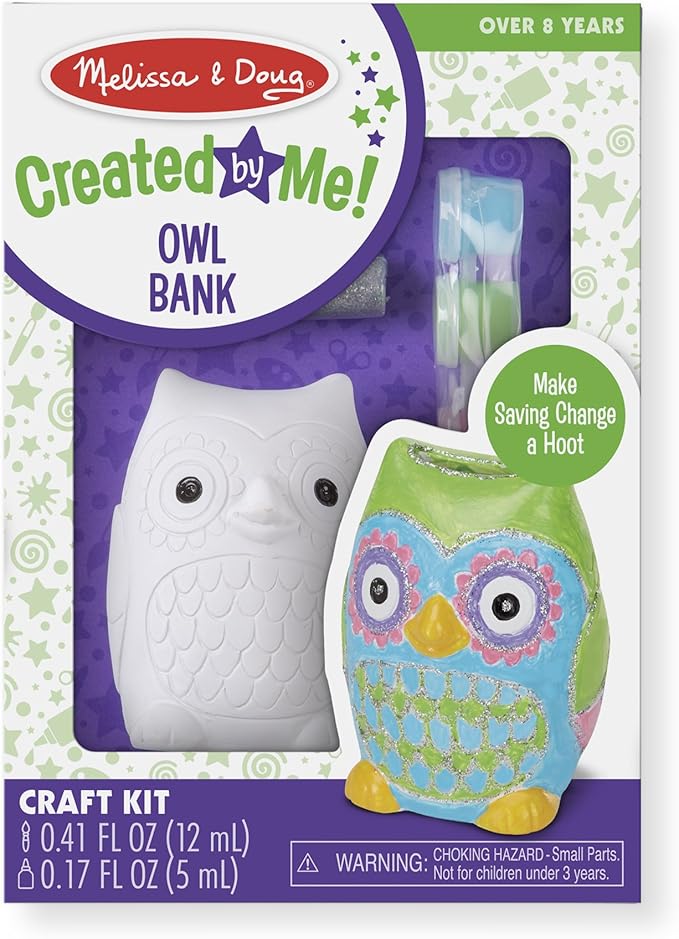 Melissa & Doug DecorateYourOwn Owl Bank Craft Kit (Great