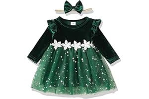 RENOTEMY Toddler Baby Girl Dress Infant Girl Clothes Outfits Tulle Dresses Princess Wedding Dress for Baby Girls 3M to 3 Year