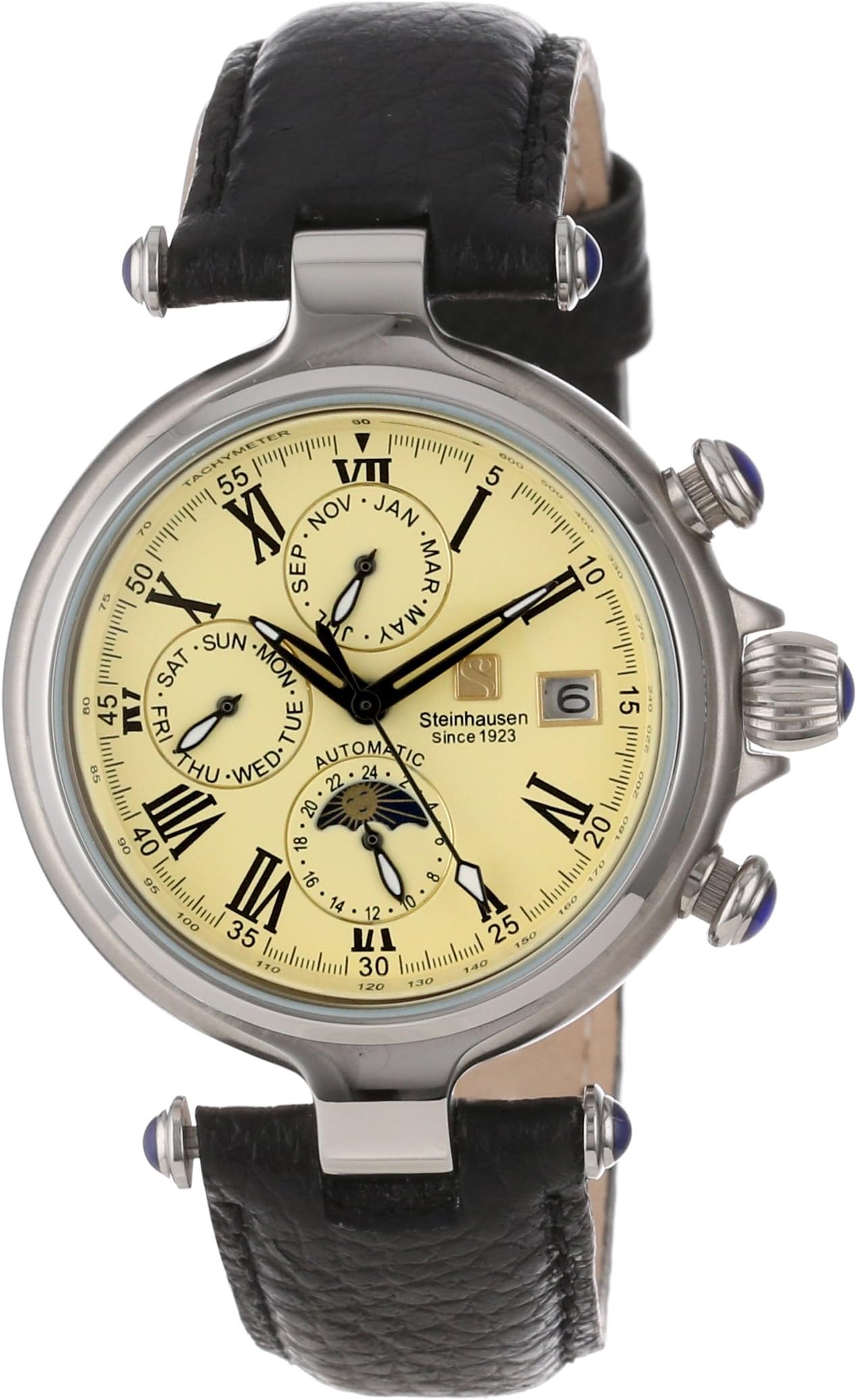 Steinhausen Men's SW391SL Marquise Automatic Three Eyes Watch