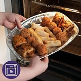 MATANA 20 Large Aluminium Foil Trays 14 inch Raised Edge Reusable Buffet view 3