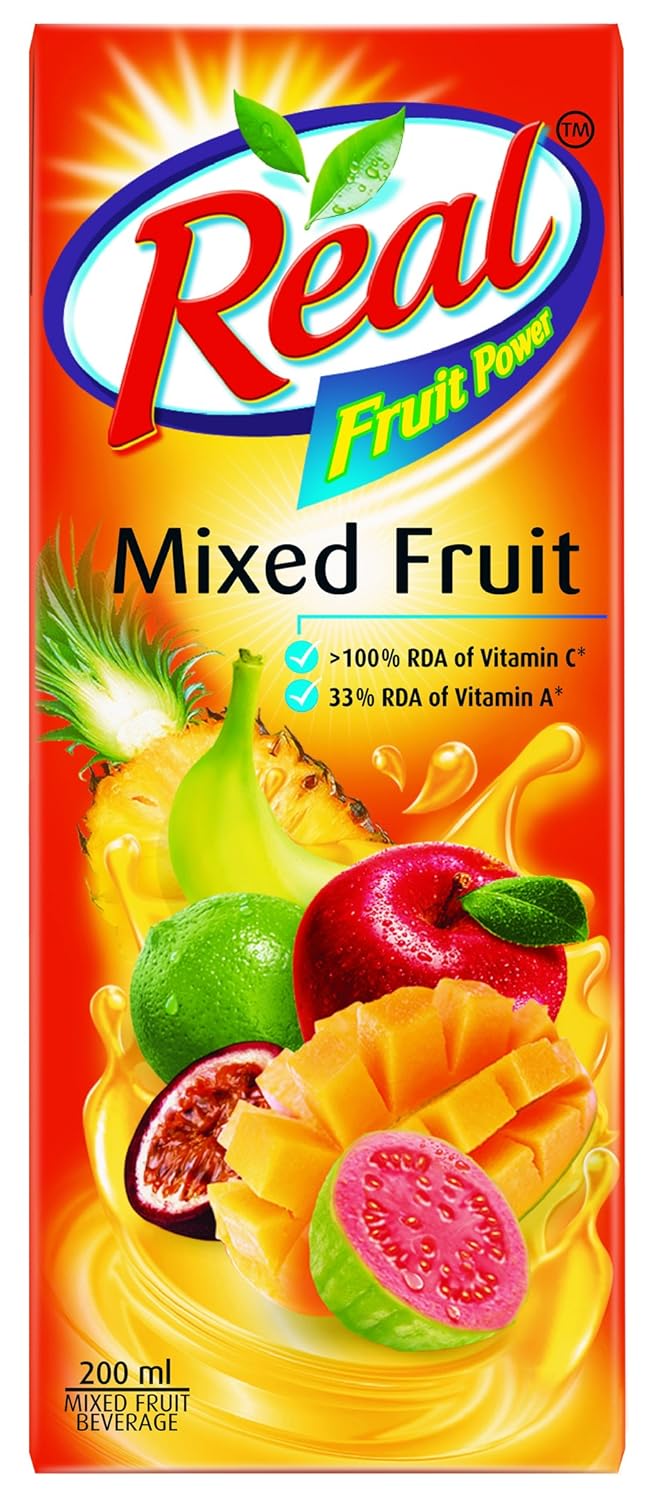 Real Mixed Fruit Power, 200ml Pack of 30 Amazon.in Grocery