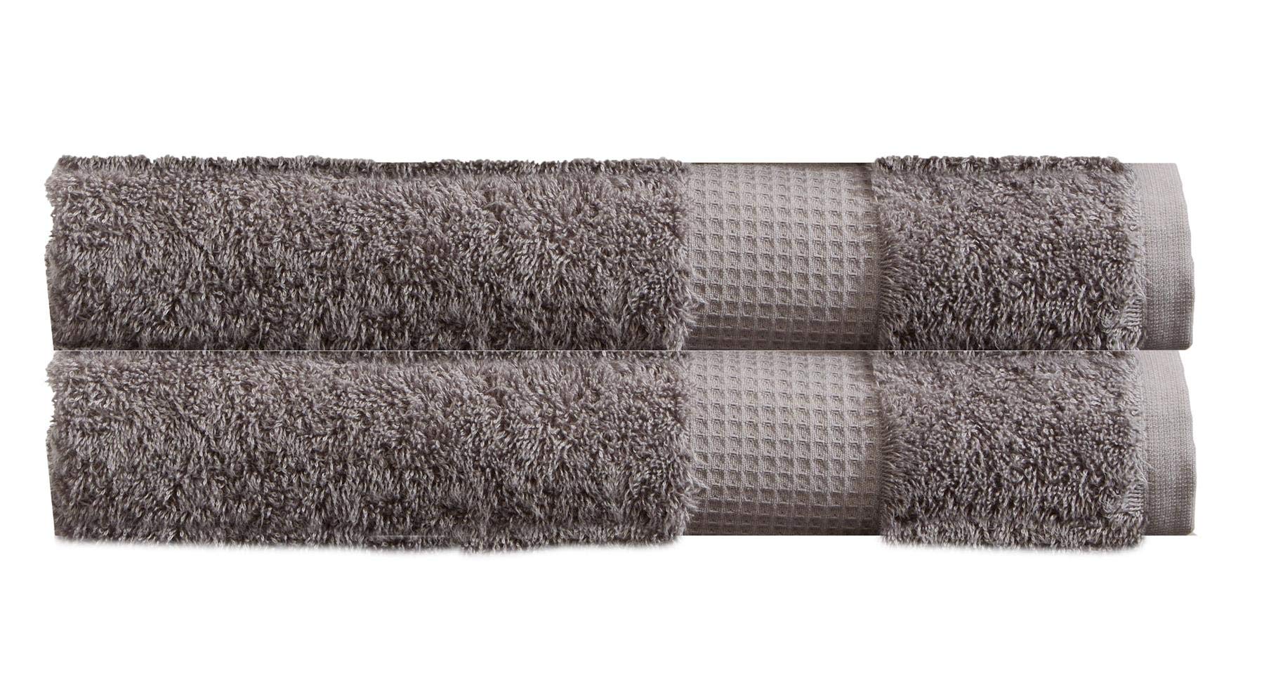 Olivia Rocco Egyptian Cotton Towels Home Bathroom Towel Set Bale Fade Resistant 700gsm Luxe Collection Bales Bath Sets, 2 Bath Sheets Silver