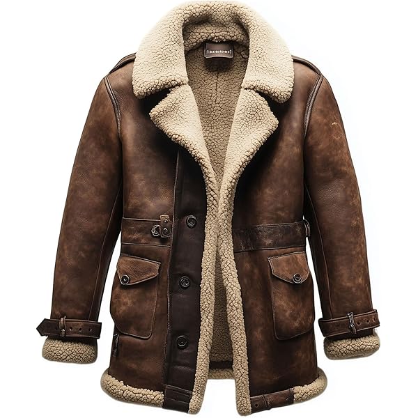 Aviator Jacket Raf Aviator Pilot B3 Bomber Shearling Leather - Main Image