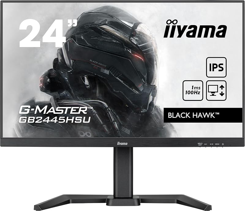 iiyama GB2445HSU-B1 23.8" IPS 100Hz Full HD Monitor 1x HDMI 1x DisplayPort HAS