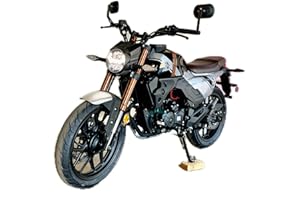 BELMONTE BIKES Lifan KPM 200 Black Adult Motorcycle Cafe Racer 200cc Gas Street Motorcycle Electric Fuel Injection 17HP 6 Speed made by Lifan