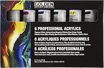 Principal Professional 6 Piece Heavy Body Acrylic Set