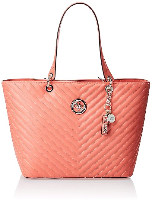 Buy GUESS Tote, Shoulder Bag, Coral at Amazon.in
