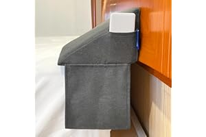 HONEHO Queen Size(60"x10"x6") Bed Gap Filler(0-7"), Bed Wedge Pillow for Headboard, Triangle Pillow Wedge for Rest Sleeping Reading, Between Your Headboard and Mattress(Grey)