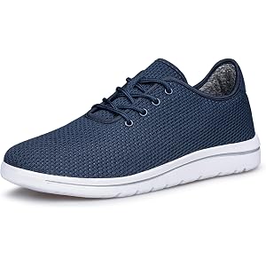 AMANSSE Mens Walking Shoes Slip-on Casual Non Slip Tennis Shoes Ultra Lightweight Breathable Fashion Sneakers