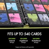 Vault X Exo Tec Ring Binder Slim 540 Cards Black/Green Trading Card view 3