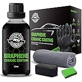 Graphene Ceramic Coating for Cars (50ml) - 10H Graphene Coating for Car Detailing-5+ Years Protection, Hydrophobic, Scratch & UV Resistant, High GlossFinish - Professional-Grade Car Detailing Kit