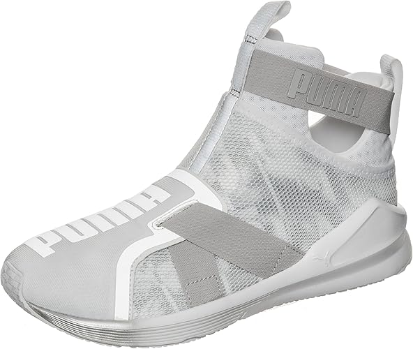 puma fierce strap swan black