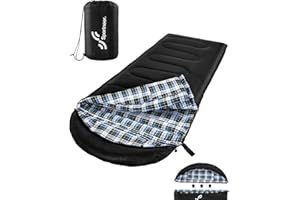 Sportneer Sleeping Bag, Winter Flannel Sleeping Bags for Adults Cold Weather Sleeping Bags XL Sleeping Bag 0 Degree Sleeping 