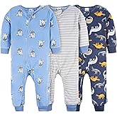 Gerber baby-boys Fleece Footless Pajamas 3-pack