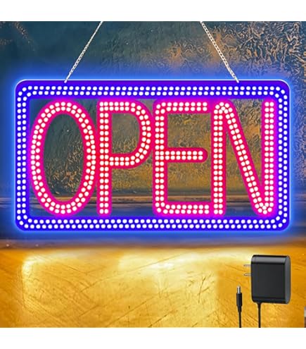 Amazon.com : LED Neon Light Welcome Open Sign With Animation On