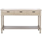 Safavieh Home Collection Landers Greige 3-Drawer Console Table CNS5711D