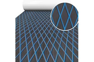 Hzkaicun Boat Flooring EVA Foam Boat Decking Sea Deck Boat Flooring Self-Adhesive Faux Teak Marine Boat Decking Non-Slip Mat for Boat Deck Yacht Motorboat Fishing Boat Surfboard Kayak 94x44/28/16