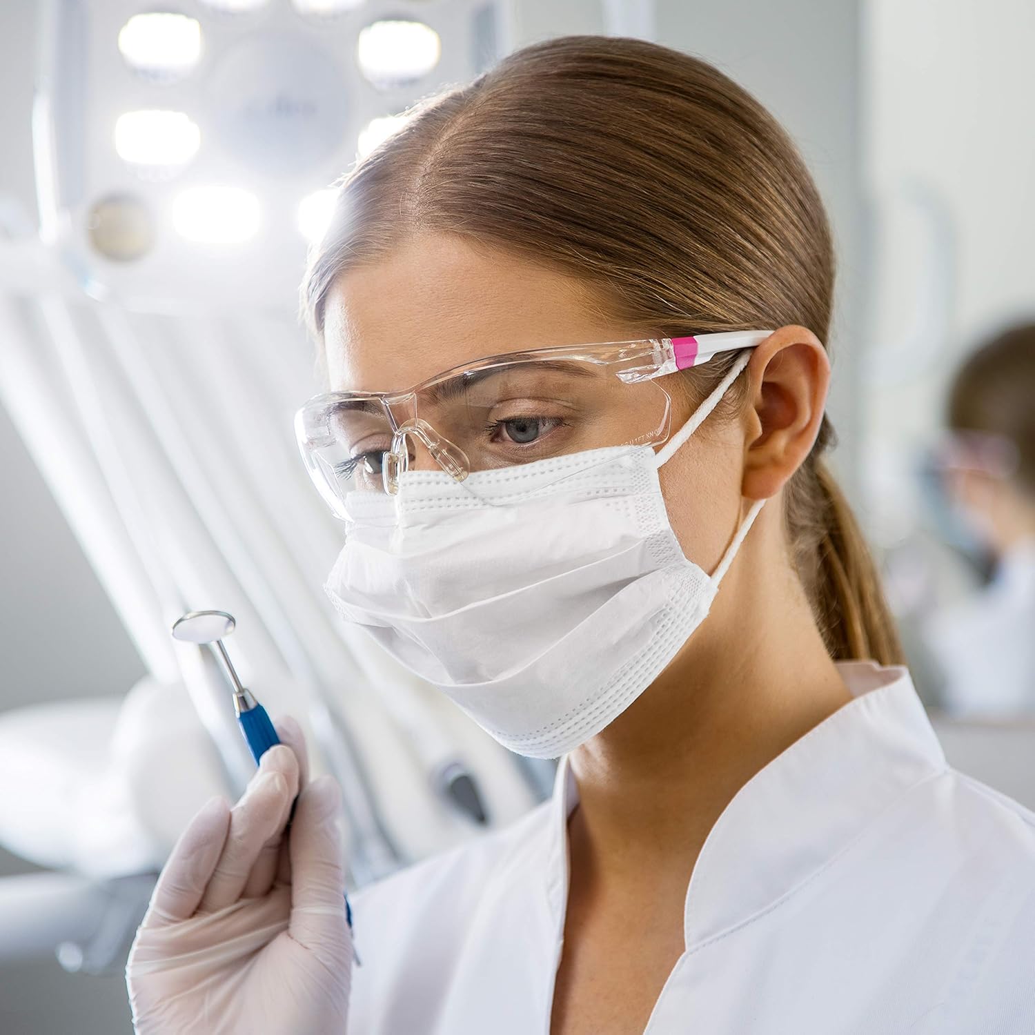 NoCry Safety Glasses with Clear Anti Fog Scratch Resistant WrapAround