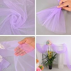 Snowkingdom Lavender Purple Table Runner, 10FT