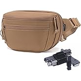 SHANGRI-LA Tactical Concealed Carry Fanny Pack for Men and Women, Low-Profile CCW Waist Bag, with Pistol Holster and Mag Holder, Multi-Use for Hiking, Travel, EDC
