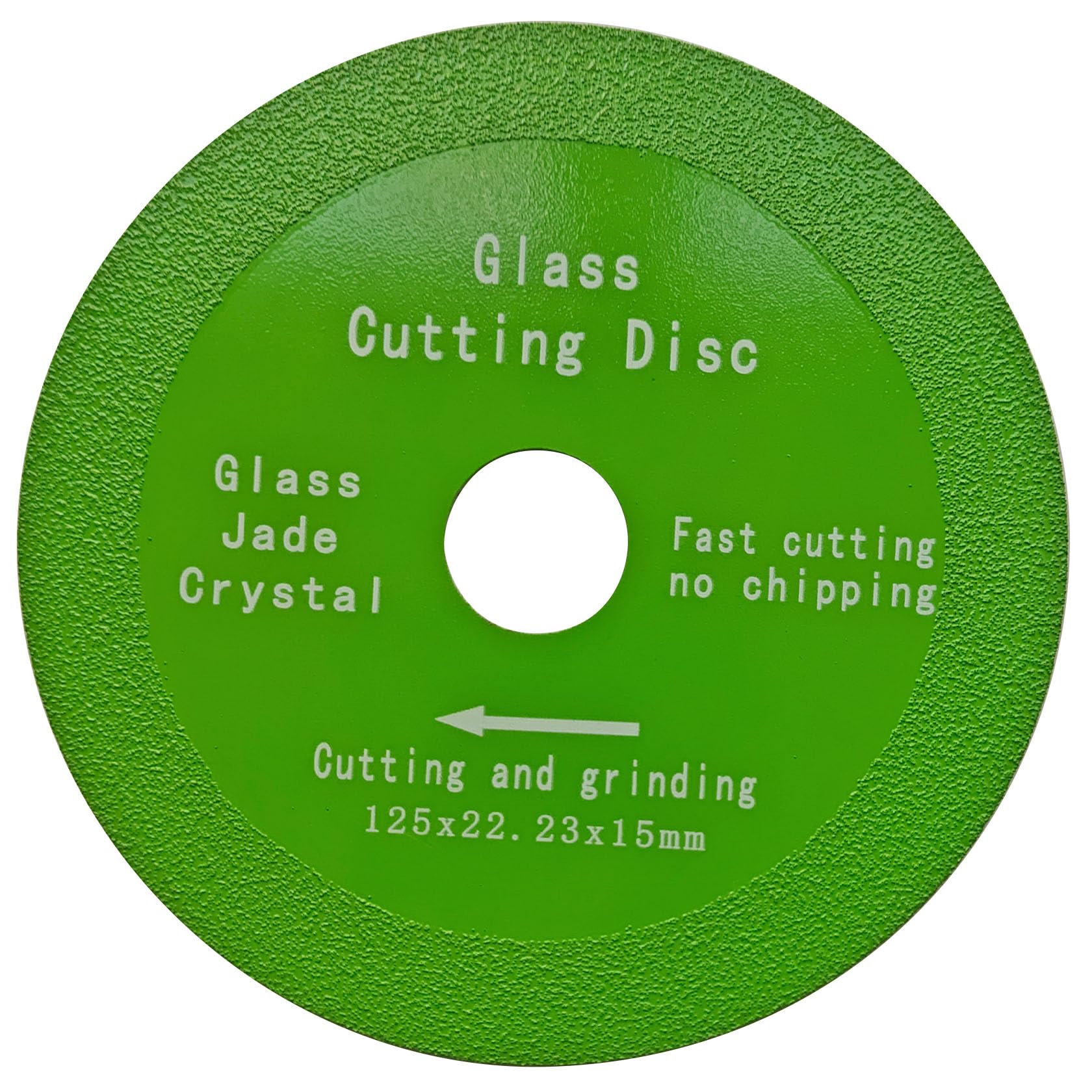 Glass Cutting Disc, Diamond Blade Saw Cutting Blade Ø125 x 22.23 mm Glass Ginder Tool Accessories for Jade, Crystal, Marble, Wine Bottles, Ceramics, Tiles