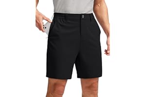 Soothfeel Men's Golf Shorts with 5 Pockets 7 Inch Stretch Lightweight Quick Dry Hiking Casual Work Dress Shorts for Men