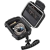 in Ear Monitor Hard Case - IEM, in Ears, Headphones, Earphones, Earbuds. Suitable for KZ ZS10/ZS10 Pro/ZSN/ZST/ZEX/AS10/AS16/ZSN Pro X/YINYOO CCZ Melody Compact - Two Sizes - GIGCASE® (Large)