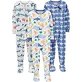 Simple Joys by Carter's baby-boys 3-pack Snug Fit Footed Cotton Pajamas