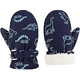 Fynnsure Toddler Mittens Lined Fleece Snow Gloves for Boys Girls Kids Winter Ski Gloves Baby Mittens