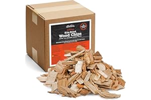 Camerons All Natural Maple Wood Chips for Smoker - 420 Cu. In. Box, Approx 5 Pounds - Kiln Dried Coarse Cut BBQ Grill Wood Chips for Smoking Meat - Barbecue Smoker Accessories - Grilling Gifts for Men