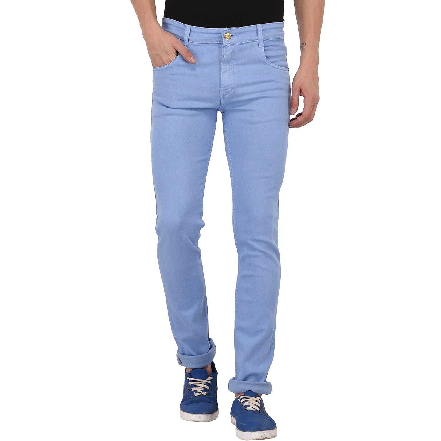 studio nexx men's regular fit stretchable jeans
