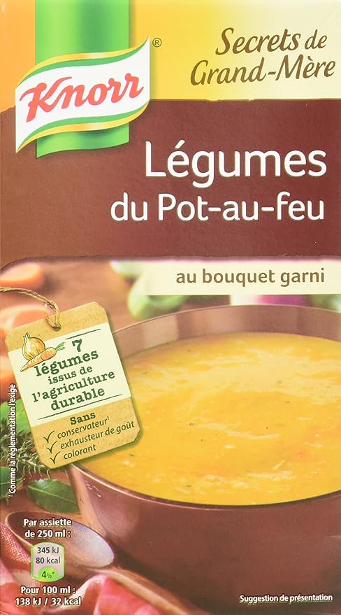 Knorr Soupe Secrets De Grand Mere Legumes Du Pot Au Feu 1 L Amazon Fr Epicerie