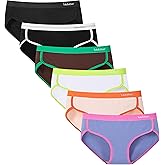 TUTUESTHER Womens Underwear Cotton Hipster Panties Mid Rise Underwear for Women Soft Full Coverage Ladies Panties 6 Pack