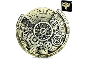 DND Spinner Dice, 7-in-1 Unique Metal Cube with 3D Relief, Cool Roulette Rotating Game Dice, Fantasy D&D Tabletop RPG Accesso