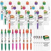 Kosiz Funny Dumpster Accessories Office Desk Gifts, Valentines Multicolor Fire Ballpoint Pens & Encouraging Bookmarks Response Team Employee Appreciation Gift Bulk for Coworker Teacher(60)