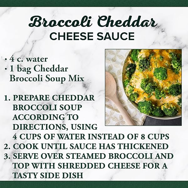 BEAR CREEK SOUP MIX, CHEDDAR BROCCOLI, 10.6 OUNCE