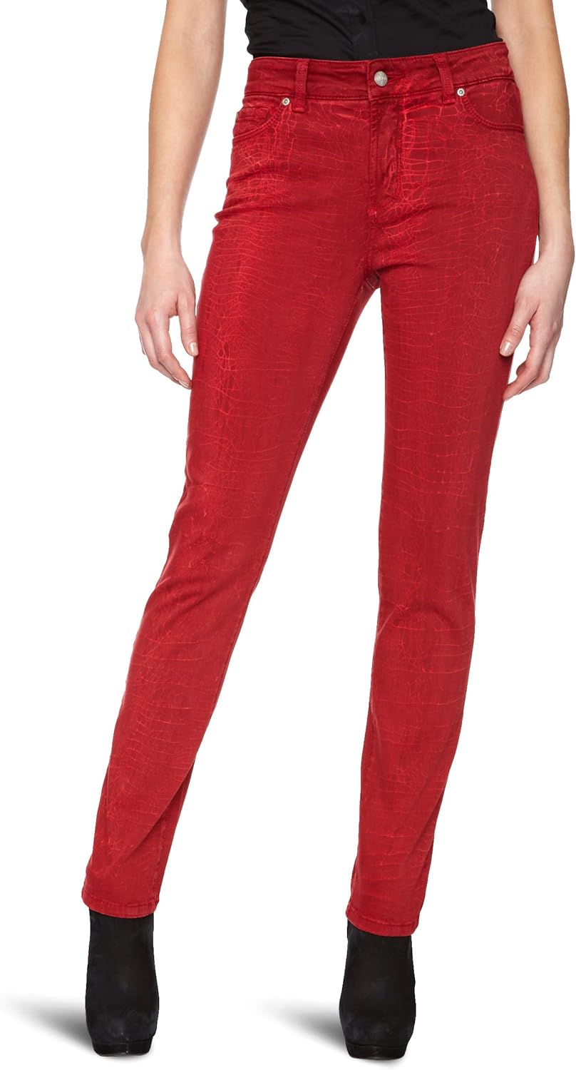 NYDJ Damen 82265DTSW/0401 Jeans, Rot, (Herstellergröße Size 12
