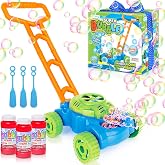 ArtCreativity Bubble Lawn Mower for Toddlers 1-3, Kids Bubble Machine for 1 Year Old Boy Gifts, Bubbles Blowing Push Toys for Kids, Summer Outdoor Gardening Toys for Birthday Gifts Boys &amp; Girls