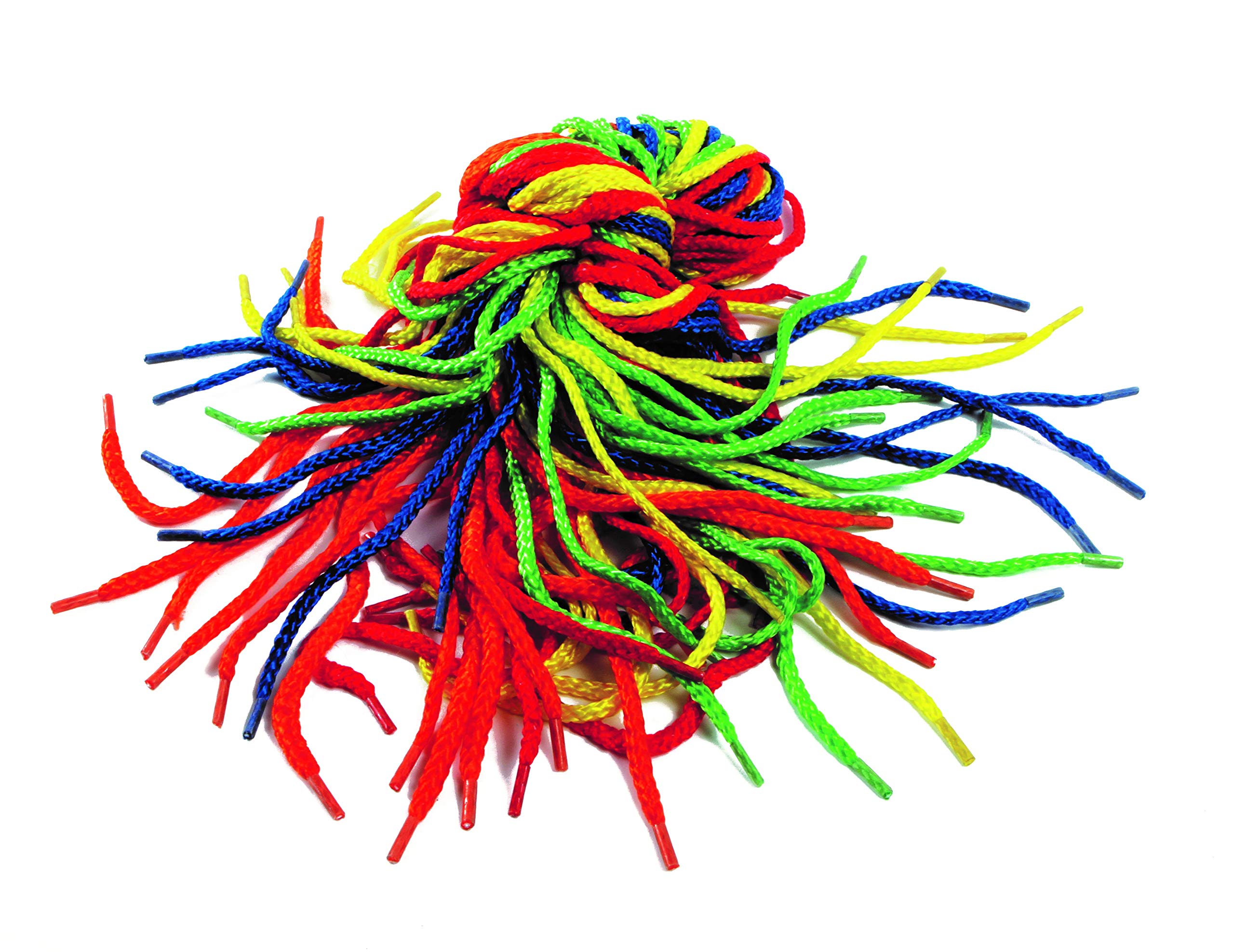 Play & Discover CX7591 4 mm x 1 m Threading Laces, Pack of 40, 5 Colours